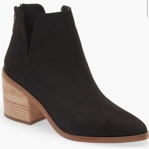 BP. (Nordstrom) Brynne Faux Suede Booties – Black | Size 11